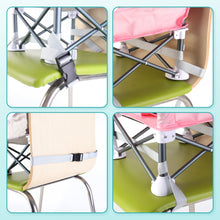 Load image into Gallery viewer, Travel-Friendly Baby Booster Seat -Portable Folding Chair with High Stability and Non-Slip Pads, ideal for Beach Outings, Outdoor Adventures, and Mealtime. Lightweight and Compact Design for Infants and Toddlers
