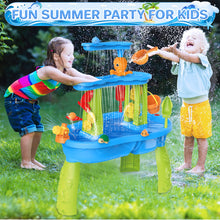 Load image into Gallery viewer, 3-Tier Outdoor Water Play Table with Accessories for Kids Summer Beach Backyard Garden Sensory Toy Set for Boys & Girls Ages 3+