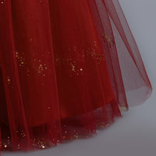 Load image into Gallery viewer, Girls Pageant Bow Princess Dresses Party Prom Gown Flower Girls Lace Wedding Sequins Dress Elegant Communion Formal Birthday Long Tulle Ball Gown Kids Girls Bridesmaid Dance Christmas Evening Dress for Girls 110-160cm in Height