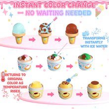 Load image into Gallery viewer, 2-in-1 Color Changing Dessert Maker Playset -Ice Cream & Cake Toy with Ice Water Colour Change, Pretend Play Kitchen Toys for Kids,Birthday Gifts for Girls & Boys