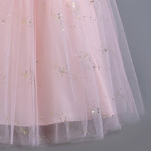 Load image into Gallery viewer, Girls Pageant Bow Princess Dresses Party Prom Gown Flower Girls Lace Wedding Sequins Dress Elegant Communion Formal Birthday Long Tulle Ball Gown Kids Girls Bridesmaid Dance Christmas Evening Dress for Girls 110-160cm in Height