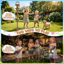Load image into Gallery viewer, Bubble Street Lamp for Kids, Adjustable Standing Bubble Machine with Lights & Sound Effects, Handheld or Remote Control Bubble Blower, Outdoor Bubble Lamp Toy for Boys Girls, Birthday Party Gift for Ages 3+