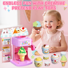 Load image into Gallery viewer, 2-in-1 Color Changing Dessert Maker Playset -Ice Cream & Cake Toy with Ice Water Colour Change, Pretend Play Kitchen Toys for Kids,Birthday Gifts for Girls & Boys