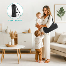 Load image into Gallery viewer, Travel-Friendly Baby Booster Seat -Portable Folding Chair with High Stability and Non-Slip Pads, ideal for Beach Outings, Outdoor Adventures, and Mealtime. Lightweight and Compact Design for Infants and Toddlers