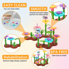 Load image into Gallery viewer, 54 PCS DIY Flower Garden Toy Creative Building Planting Set for Girls Montessori-Inspired STEM Playset for Ages 3–6