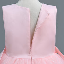 Load image into Gallery viewer, Girls Party Dress Floral Lace Embroidered Tulle Tutu Princesse Flower Girl Wedding Bridesmaid Prom Evening Pageant Communion Birthday Dress Sequin Sleeveless Maxi Ball Gown for girls from 110cm-160cm in height