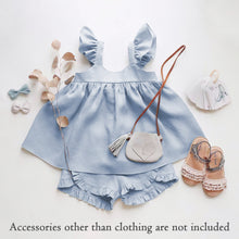 Load image into Gallery viewer, Summer Newborn Toddler Infant Baby Girls Clothes Casual Ruffle Sleeveless Flouncing Tank Top Solid Color Shorts 2pcs Outfit Girls Skirt Set Cute Ruffle Baby Tank Top and Shorts Lounge Set For 0-3 Years Kids