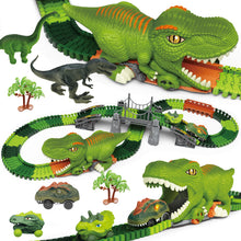 Load image into Gallery viewer, Dinosaur Track Toy Set, Dinosaur Track Toys for Kids, Dinosaur Toys for Boys 3 -6 years old, Track Car Track Set, Dinosaur World, Dinosaur Tunnel, Birthday Christmas Gift