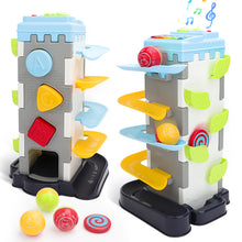 Load image into Gallery viewer, Children Sliding Ball Track Tower Toy Enlightenment Tower with Letter Recognition, Color Discrimination Kids Early Education Infant toy