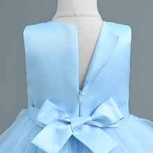 Load image into Gallery viewer, Girls Party Dress Floral Lace Embroidered Tulle Tutu Princesse Flower Girl Wedding Bridesmaid Prom Evening Pageant Communion Birthday Dress Sequin Sleeveless Maxi Ball Gown for girls from 110cm-160cm in height