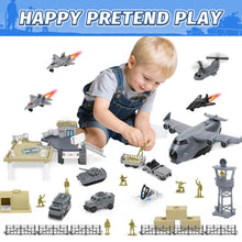 Load image into Gallery viewer, Adventure Base Playset for Kids Large Scene Playset with Vehicles, Aircraft Accessories Imaginative Role Play Gift