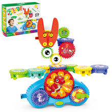 Load image into Gallery viewer, STEM Gear Building Set for Kids, Creative Gear Building Blocks, STEM Learning Toy, Dual Power Modes, Educational Toy for Boys & Girls Ages 3+
