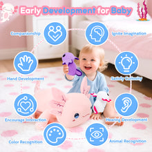 Load image into Gallery viewer, Axolotl Plush Toy Set-1PCS Cute Axolotl Stuffed Animals Soft Kawaii Plushies and 4PCS Cute Axolotl Slap Bracelet for Kids,Gifts for Girls & Boys, Bedroom Decor,Cuddle Buddy