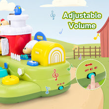 Load image into Gallery viewer, Farm Animal Pop-Up Activity Toy with Music and Sounds Interactive Baby Toddler Sensory Learning Playset Push Press Flip Turn Buttons Educational Gift for Ages 12M+