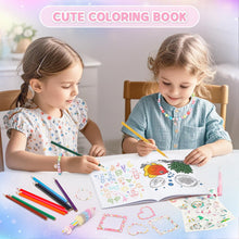 Load image into Gallery viewer, Unicorn Plush Toy Gift Set – 33‑in‑1 Creative Play Bundle with Diary, Colouring Book, Stickers & Accessories – Birthday Gift for Girls Ages 3–10