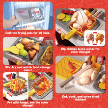 Load image into Gallery viewer, Kids Play Kitchen Fried Chicken Shop Pretend Cooking Food Truck with Lights & Sounds Role Play Toy Set for Boys & Girls Age 3-6 Birthday & Christmas Gift Idea