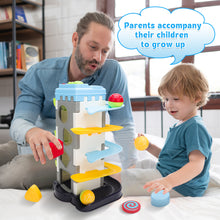 Load image into Gallery viewer, Children Sliding Ball Track Tower Toy Enlightenment Tower with Letter Recognition, Color Discrimination Kids Early Education Infant toy