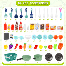 Load image into Gallery viewer, Kids Play Kitchen Set Pretend Cooking Toy with Accessories ¨C Educational Kitchen Playset for Boys and Girls Ages 3+