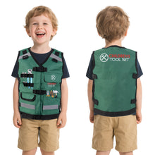 Load image into Gallery viewer, Role Play Clothes Set Construction Role Play Costume Realistic Builder Vest, Safety Helmet, Toy Tools & Accessories- STEM Pretend Play Kit for Boys and Girls Ages 3+ - Dress-Up Gift