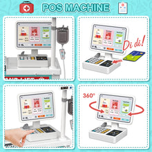 Load image into Gallery viewer, Doctor Playset for Kids, Pretend Medical Station Set, Medical Counter Set with Lights, Thermometer, Stethoscope, Role Play Educational Toys for Boys & Girls Ages 3+