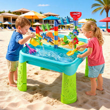 Load image into Gallery viewer, Sand and Water Table 3 in 1 Creativity Toy For Children Garden Toys Play Tray Activity Table Water Play Table Sandbox, Kids Outdoor Sand and Water Play Table