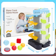 Load image into Gallery viewer, Children Sliding Ball Track Tower Toy Enlightenment Tower with Letter Recognition, Color Discrimination Kids Early Education Infant toy