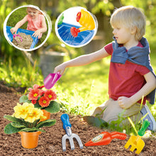 Load image into Gallery viewer, Sand and Water Play Table Multifunctional Activity Table with Accessories Included are various tools and toys like shovels, rakes, moulds, and watering cans Beach Summer Outside Toys