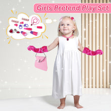Load image into Gallery viewer, Children Dressing Table Comprehensive Play Set with Handy Carrying Case includes a dressing table, chair, jewellery stand, hangers, brushes Comprehensive Toy Set