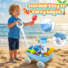 Load image into Gallery viewer, Kids Beach Toy Set with Wagon Sand Water Play Table with Accessories