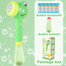 Load image into Gallery viewer, Green Crocodile Bubble Machine Portable Bubble Maker Toy Gift with Light & Music