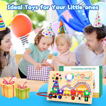 Load image into Gallery viewer, Montessori Wooden Busy Board -Light-Up Sensory Activity Toy for Toddlers, Fine Motor Skills Learning Toy for Ages 1-4, Travel-Friendly Fidget Board for Boys & Girls