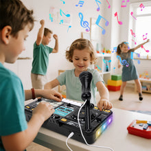 Load image into Gallery viewer, Kids DJ Mixer Music Toy with Microphone DJ Controller with Launchpad, Light-Up Keys, Sound Effects, Bluetooth Function Educational Musical Toy for Boys Girls Ages 3+ Kids Mixer Music Toy