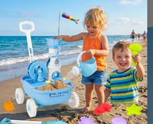 Load image into Gallery viewer, Kids Beach Toy Set with Wagon Sand Water Play Table with Accessories