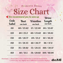 Load image into Gallery viewer, Girls Pageant Bow Princess Dresses Party Prom Gown Flower Girls Lace Wedding Sequins Dress Elegant Communion Formal Birthday Long Tulle Ball Gown Kids Girls Bridesmaid Dance Christmas Evening Dress for Girls 110-160cm in Height