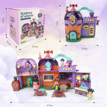 Load image into Gallery viewer, Portable Magical Wizard World Building Castle Doll House Playsets with Light Sound Functions Learning Roleplay Gifts for Kids