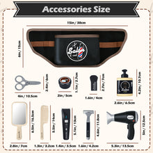 Load image into Gallery viewer, Hairdressing Stylist Playset Hair Salon Role Play Barber Toy Kit with Hair Dryer Fake Razor Barber Scissors for Kids 3+