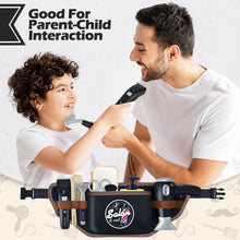 Load image into Gallery viewer, Hairdressing Stylist Playset Hair Salon Role Play Barber Toy Kit with Hair Dryer Fake Razor Barber Scissors for Kids 3+