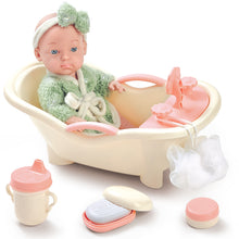 Load image into Gallery viewer, ''My First Baby Doll'' Baby Doll Set with Accessories, Baby Dolls for Girls and Boys, Baby Doll Play Set (Trolley Dolls or Bathroom Dolls)