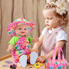 Load image into Gallery viewer, Doll Clothes Outfit for 18-inch Dolls Doll's Clothes Camera Phone Tablet and Carry Bag Birthdays Christmas Gift for Kids(Doll not Included