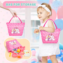 Load image into Gallery viewer, 2 in 1 Baby Doll Playset 20pcs Multi Functional Baby Doll Set Upgrade Baby Rocker Chair with Handbag Feeding Nursery Pretend Play Toy Great toys gifts for girls 3 4 5 6 7 8 years old.