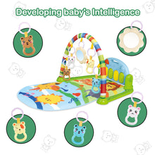 Load image into Gallery viewer, 4-in-1 Baby Mat Kick and Piano Gym Music and Soft Light Detachable Activity Toys Kids Comfy Crawling Mat Baby Sensory Mat Great Gift