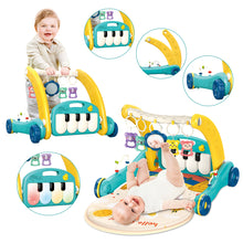 Load image into Gallery viewer, 2-in-1 Baby Play Mat & Activity Gym- Plush Zoo Animal Ball Pit with Engaging Toys for Babies Aged 0-12 Months, ldeal for Early Development, Holiday Gifts, and Stimulating Playtime