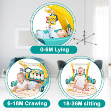Load image into Gallery viewer, 2-in-1 Baby Play Mat & Activity Gym- Plush Zoo Animal Ball Pit with Engaging Toys for Babies Aged 0-12 Months, ldeal for Early Development, Holiday Gifts, and Stimulating Playtime