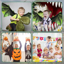 Load image into Gallery viewer, Green Electric Light-up Dinosaur Dragon Wings w/Sound Dinosaur Toy Kids Adult Halloween Costumes Cosplay Fancy Dress-up Christmas Birthday