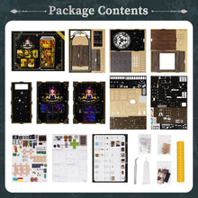 Load image into Gallery viewer, Wooden 3D DIY Book Nook Kit Micro Scene Magic Bookstore Book Stand with LED
