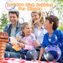 Load image into Gallery viewer, Portable Automatic Bubble Gun with Lights Music Bubble Maker Toys for Kids Boys Girls Outdoor Indoor Garden Wedding Party  Bubble Machine