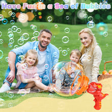 Load image into Gallery viewer, Dinosaur Portable Automatic Bubble Maker Colourful Big Bubble Summer Indoor Outdoor Toys for Kids