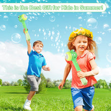 Load image into Gallery viewer, Green Crocodile Bubble Machine Portable Bubble Maker Toy Gift with Light & Music