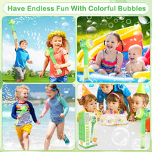 Load image into Gallery viewer, Green Crocodile Bubble Machine Portable Bubble Maker Toy Gift with Light & Music