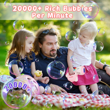 Load image into Gallery viewer, Portable Automatic Bubble Gun with Lights Music Bubble Maker Toys for Kids Boys Girls Outdoor Indoor Garden Wedding Party  Bubble Machine